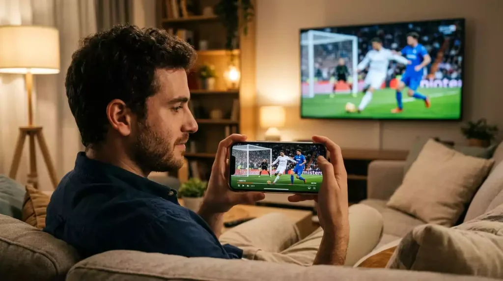 Interfaz de apuestas en vivo durante un partido de la Liga Profesional Argentina
