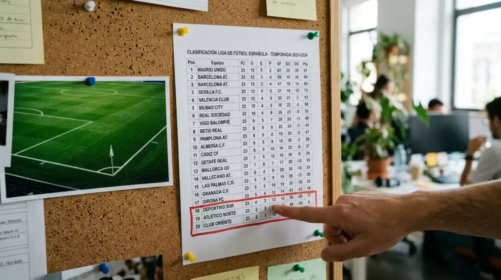 Tabla de promedios de descenso de la Liga Profesional Argentina y su impacto en las cuotas